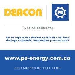 Deacon Kit de reparación Rocket de 4 Inch x 15 Feet (incluye saturante, imprimador y accesorios) - Deacon Kit de reparación Rocket de 4 Inch x 15 Feet (incluye saturante, imprimado