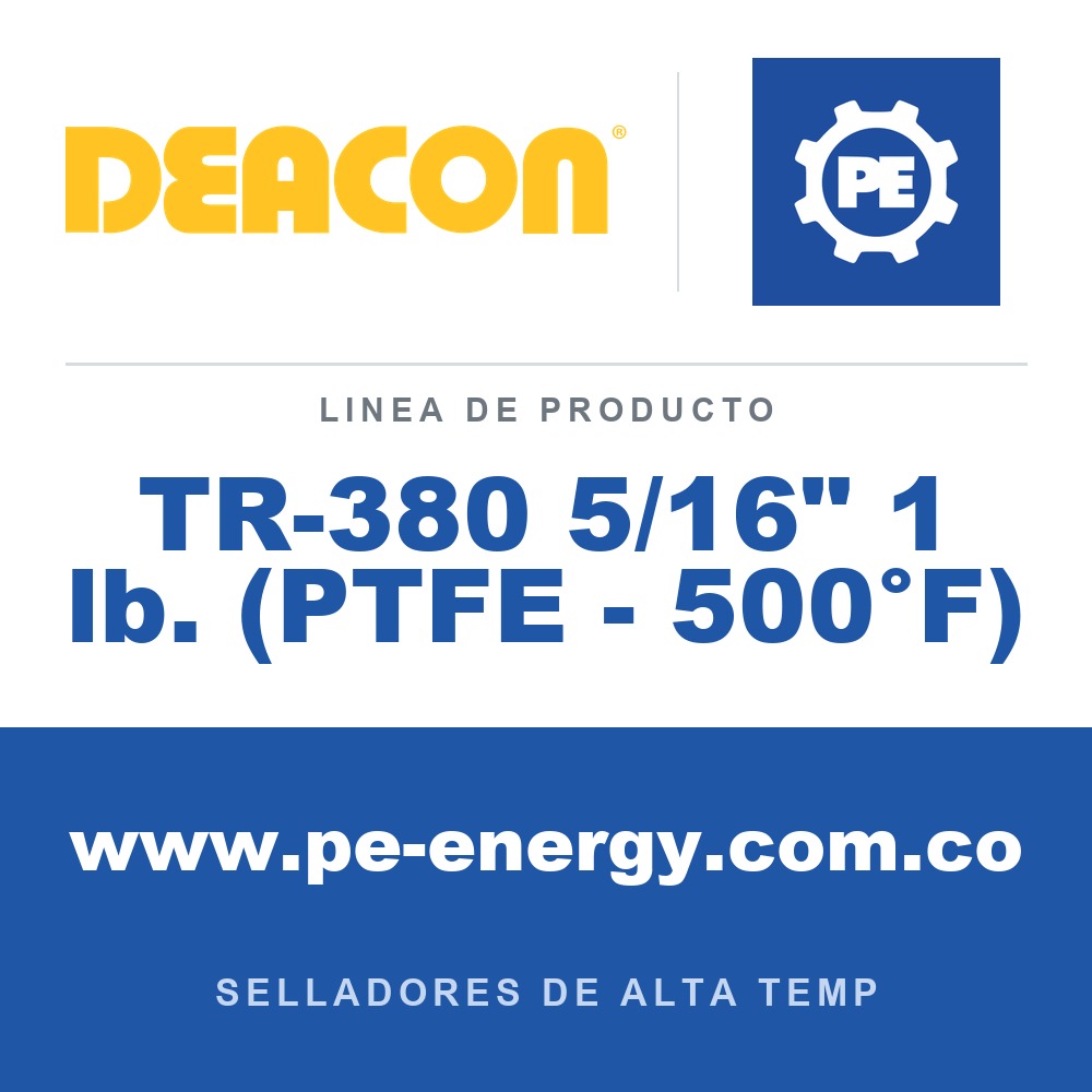 Deacon TR-380 5/16" 1 lb. (PTFE - 500°F) - Deacon TR-380 5/16" 1 lb. (PTFE - 500°F)