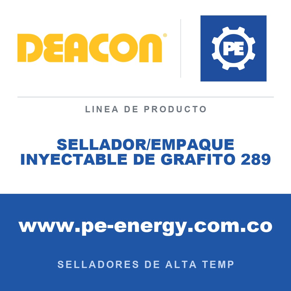 Deacon SELLADOR/EMPAQUE INYECTABLE DE GRAFITO 289 - Sellador/empaque inyectable de grafito Deacon 289