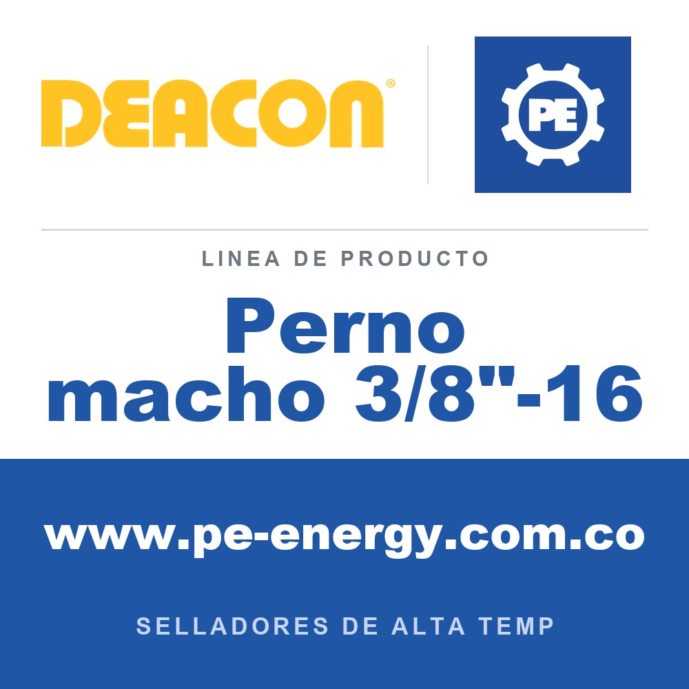 Deacon Perno macho 3/8"-16 - Deacon Perno macho 3/8"-16