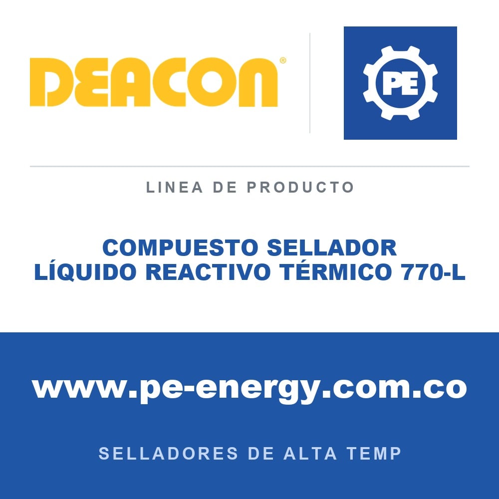 Deacon COMPUESTO SELLADOR LÍQUIDO REACTIVO TÉRMICO 770-L - Compuesto sellador líquido reactivo térmico Deacon 770-L