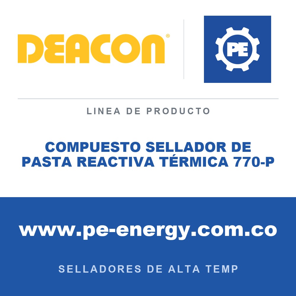 Deacon COMPUESTO SELLADOR DE PASTA REACTIVA TÉRMICA 770-P - Compuesto sellador de pasta reactiva térmica Deacon 770-P