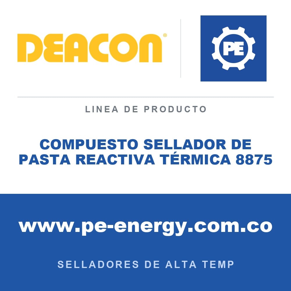 Deacon COMPUESTO SELLADOR DE PASTA REACTIVA TÉRMICA 8875 - Compuesto sellador de pasta reactiva térmica Deacon 8875
