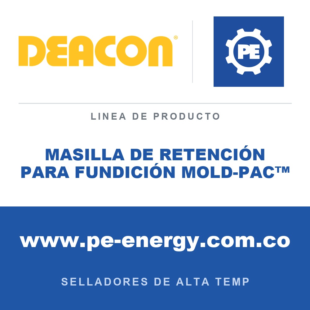 Deacon MASILLA DE RETENCIÓN PARA FUNDICIÓN MOLD-PAC™ - Masilla de retención para fundición Deacon MOLD-PAC™