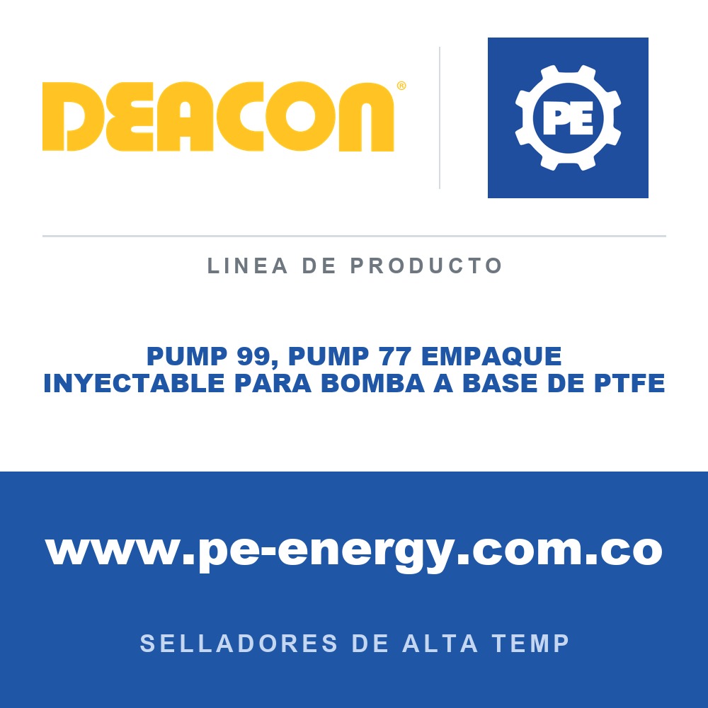 Deacon PUMP 99, PUMP 77 EMPAQUE INYECTABLE PARA BOMBA A BASE DE PTFE - Deacon PUMP 99, PUMP 77 Empaque inyectable para bomba a base de PTFE