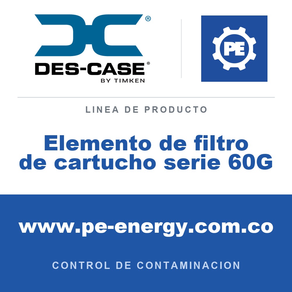 Des-Case Elemento de filtro de cartucho serie 60G - Des-Case Elemento de filtro de cartucho serie 60G