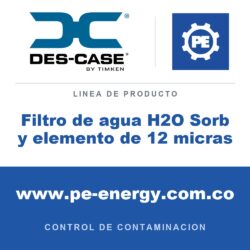 Des-Case Filtro de agua H2O Sorb y elemento de 12 micras - Des-Case Filtro de agua H2O Sorb y elemento de 12 micras