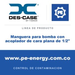 Des-Case Manguera para bomba con acoplador de cara plana de 1/2" - Des-Case Manguera para bomba con acoplador de cara plana de 1/2"