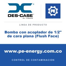 Des-Case Bomba con acoplador de 1/2" de cara plana (Flush Face) - Des-Case Bomba con acoplador de 1/2" de cara plana (Flush Face)