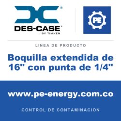 Des-Case Boquilla extendida de 16" con punta de 1/4" - Des-Case Boquilla extendida de 16" con punta de 1/4"