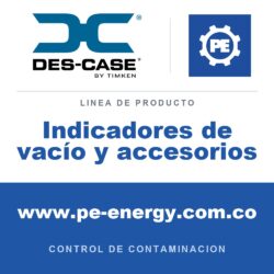 Des-Case Indicadores de vacío y accesorios - Des-Case Indicadores de vacío y accesorios