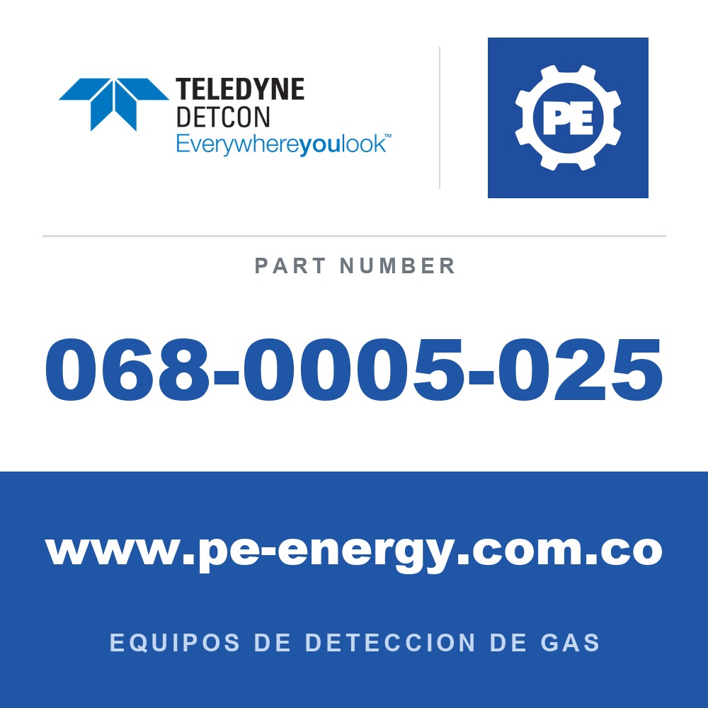 Detcon 068-0005-025 - Teledyne Detcon 068-0005-025 Tubería TEFLON PFA, diámetro exterior de 1/4", 25'