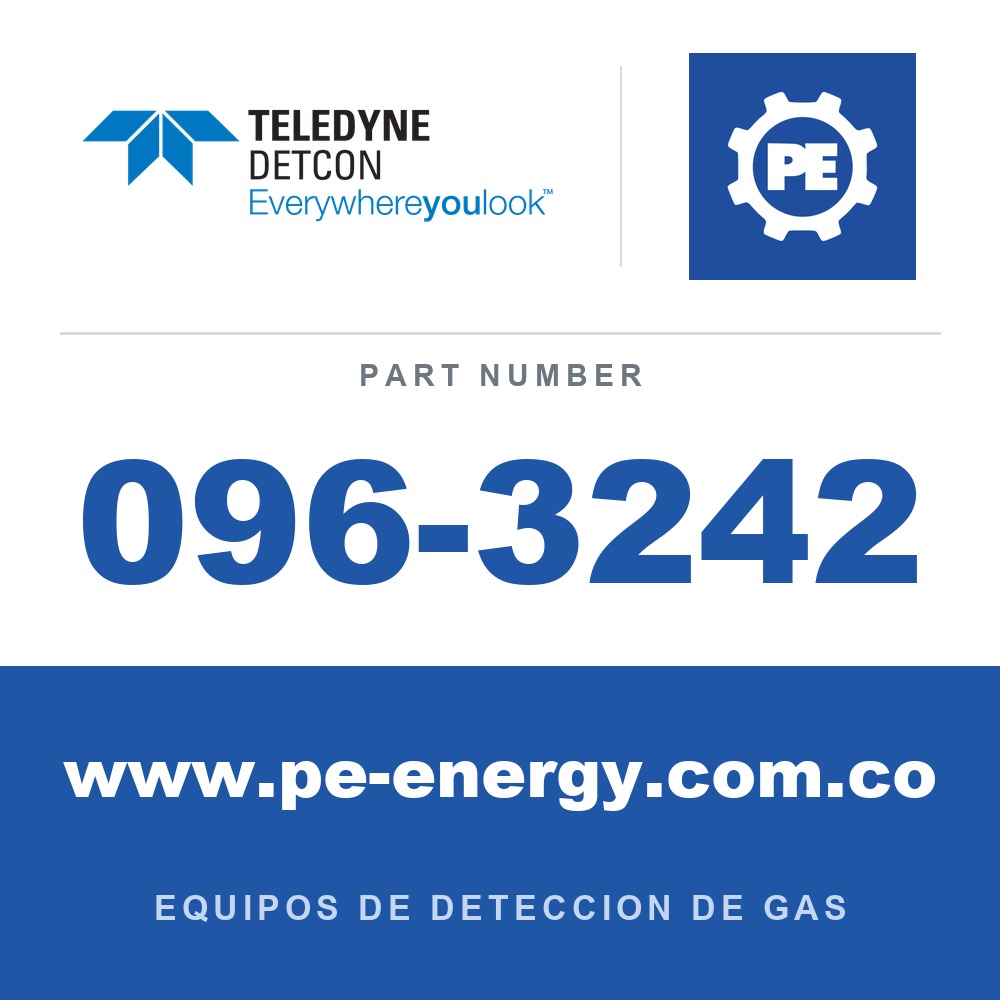 Detcon 096-3242 - Teledyne Detcon 096-3242 Ensamblaje del adaptador de calibración (No ATEX)