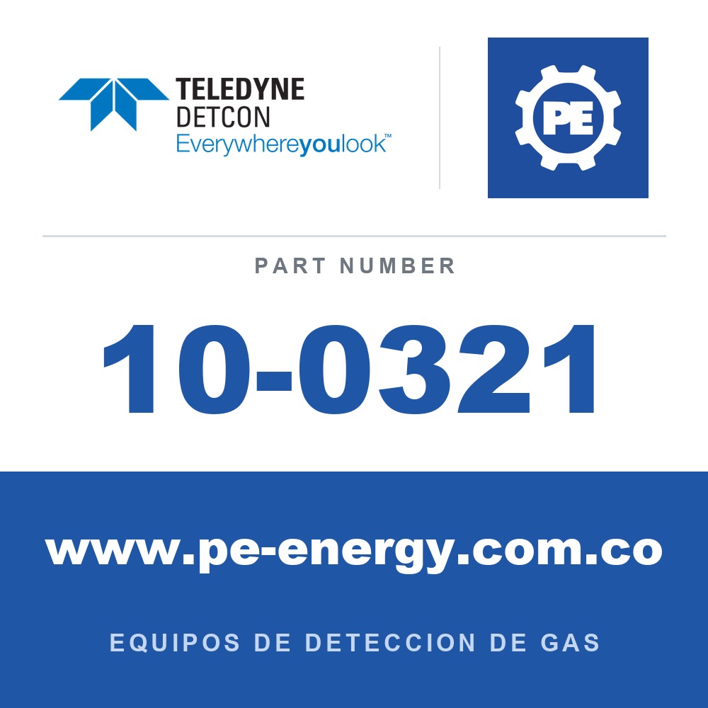 Detcon 10-0321 - Teledyne Detcon 10-0321 Placa de expansión de posición en rack de 19" (añade hasta 6 posiciones opcionales)