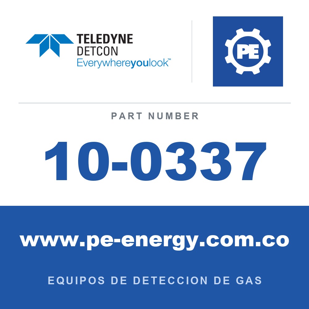 Detcon 10-0337 - Teledyne Detcon 10-0337 Alarma sonora piezoeléctrica de 100 dB (opción para controladores 7200 Plus / ViewSmart 200 series)