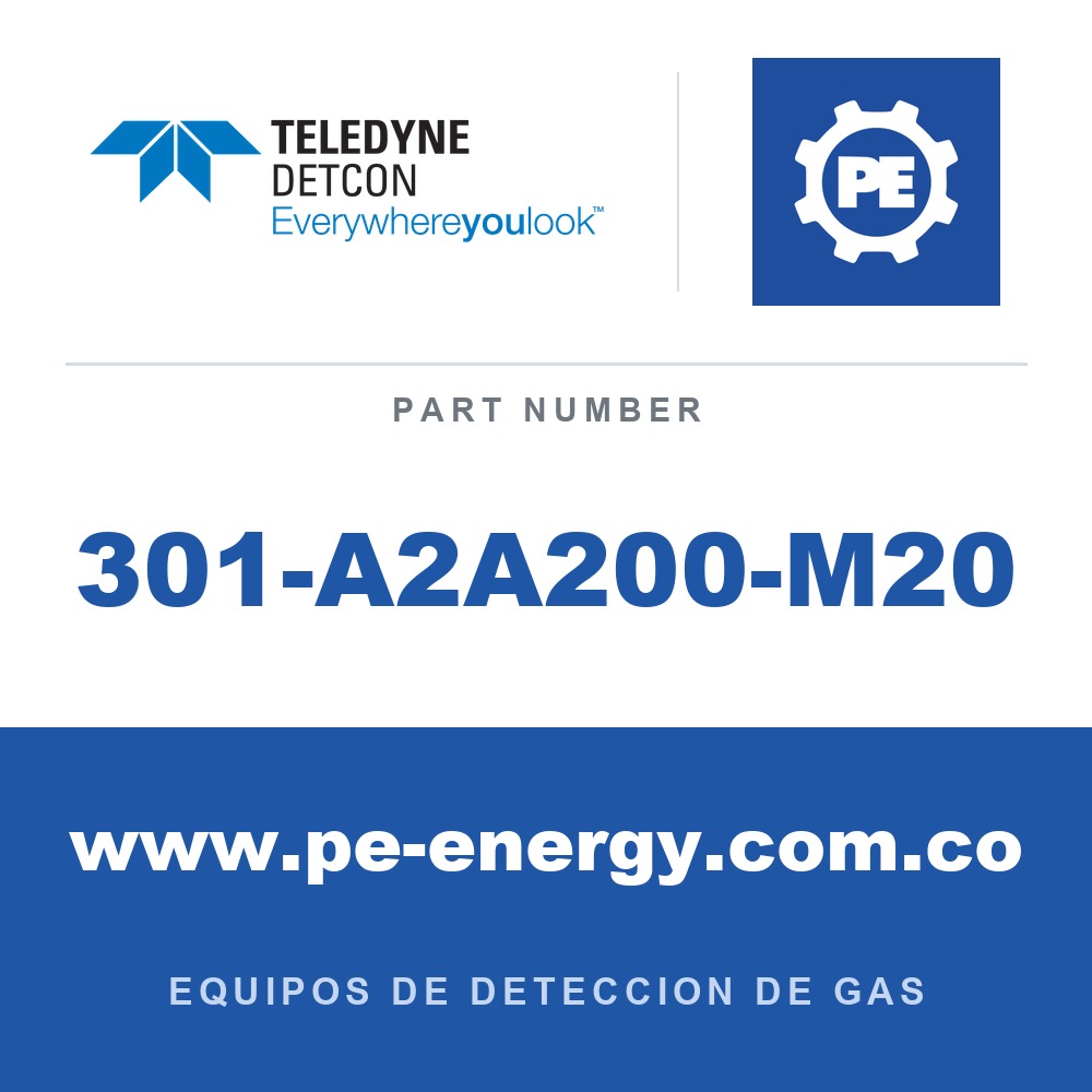 Detcon 301-A2A200-M20 - Teledyne Detcon 301-A2A200-M20 Aluminio M20/ cable 9