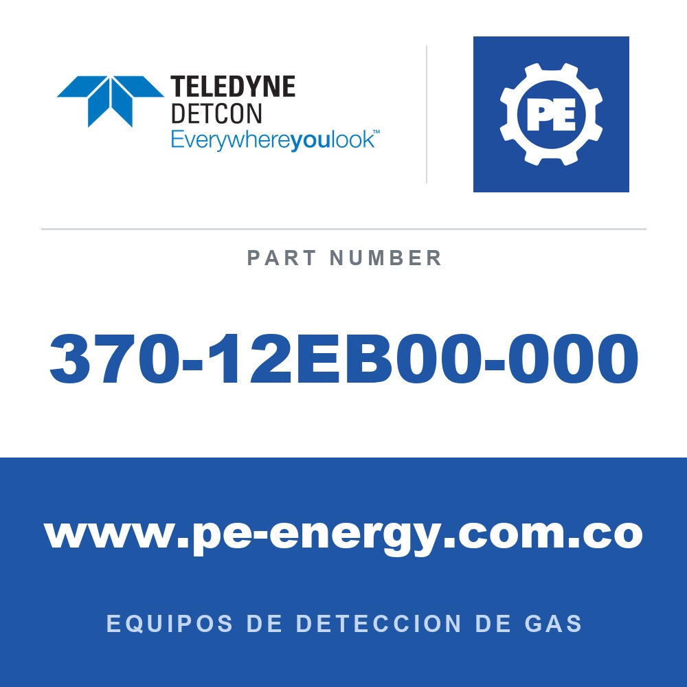Detcon 370-12EB00-000 - Teledyne Detcon 370-12EB00-000 C4H6, sensor de repuesto enchufable de butadieno para DM-500