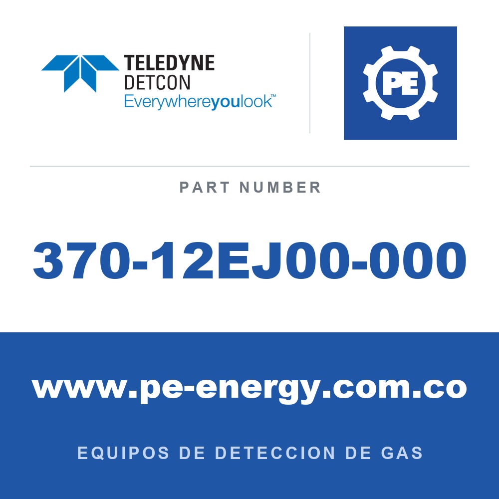 Detcon 370-12EJ00-000 - Teledyne Detcon 370-12EJ00-000 Sensor enchufable para C2H4O, Óxido de etileno para DM-500