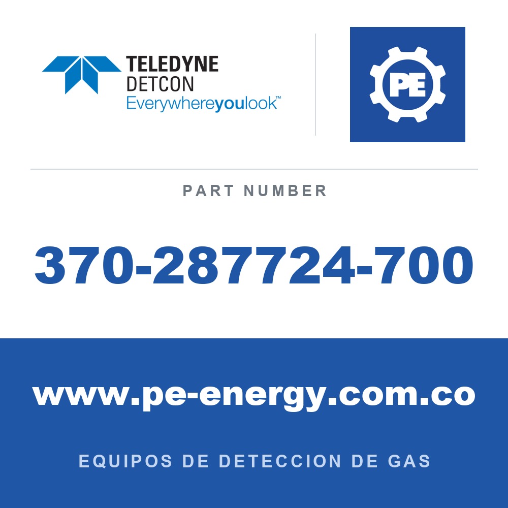 Detcon 370-287724-700 - Teledyne Detcon 370-287724-700 CO2, Dióxido de carbono 10-100% Vol