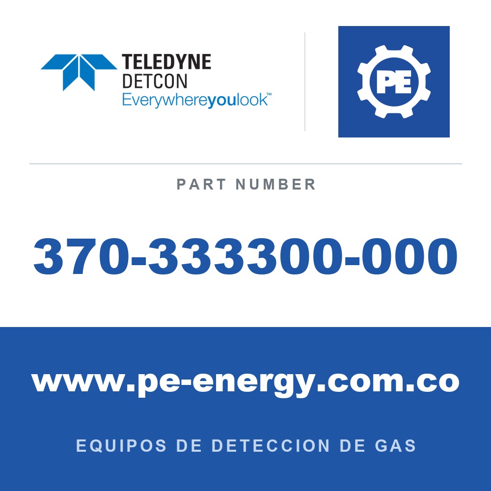 Detcon 370-333300-000 - Teledyne Detcon 370-333300-000 Sensor enchufable de HF, fluoruro de hidrógeno, para DM-500