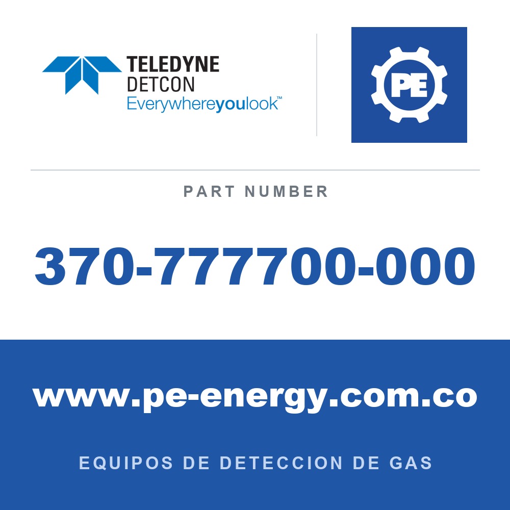 Detcon 370-777700-000 - Teledyne Detcon 370-777700-000 ClO2, sensor enchufable de dióxido de cloro 0-1 ppm para DM-500