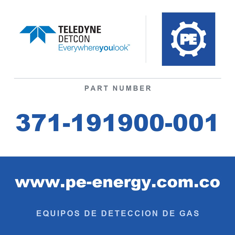 Detcon 371-191900-001 - Teledyne Detcon 371-191900-001 AsH3, sensor enchufable de arsina para DM-100