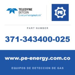 Detcon 371-343400-025 - Teledyne Detcon 371-343400-025 O2, Sensor de deficiencia de oxígeno para DM-100