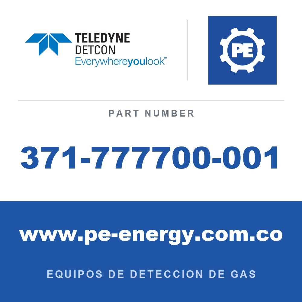 Detcon 371-777700-001 - Teledyne Detcon 371-777700-001 ClO2, sensor enchufable de dióxido de cloro 0-1 ppm para DM-100