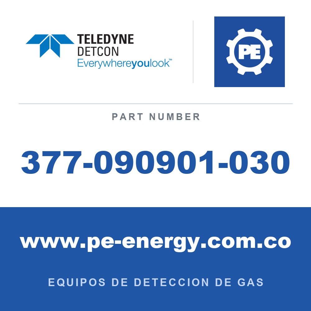 Detcon 377-090901-030 - Teledyne Detcon 377-090901-030 Sensor enchufable de HCL, Cloruro de hidrógeno para DM-700