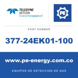 Detcon 377-24EK01-100 - Teledyne Detcon 377-24EK01-100 CH3SH, sensor enchufable de metilmercaptano para DM-700