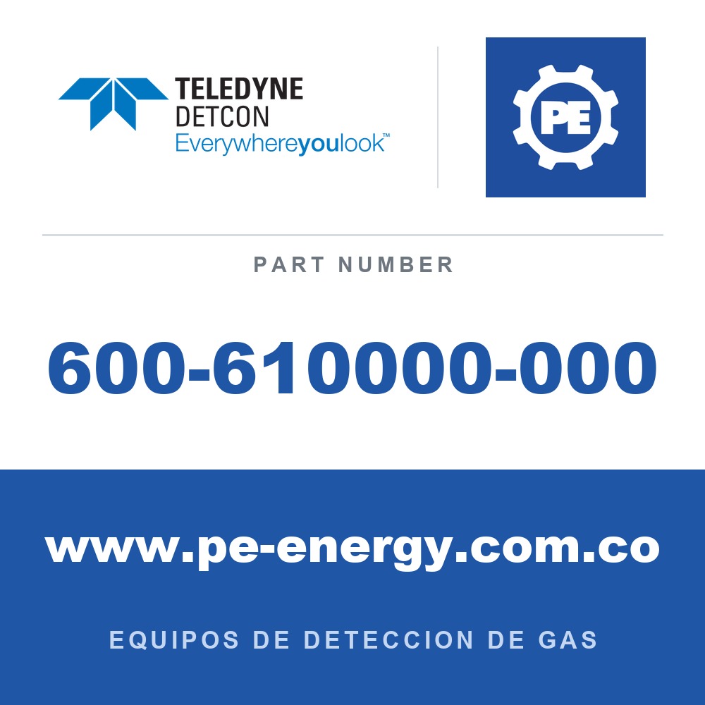 Detcon 600-610000-000 - Teledyne Detcon 600-610000-000 Protector contra salpicaduras para sensor con puerto de calibración integrado TP-424/TP-524/TP-624