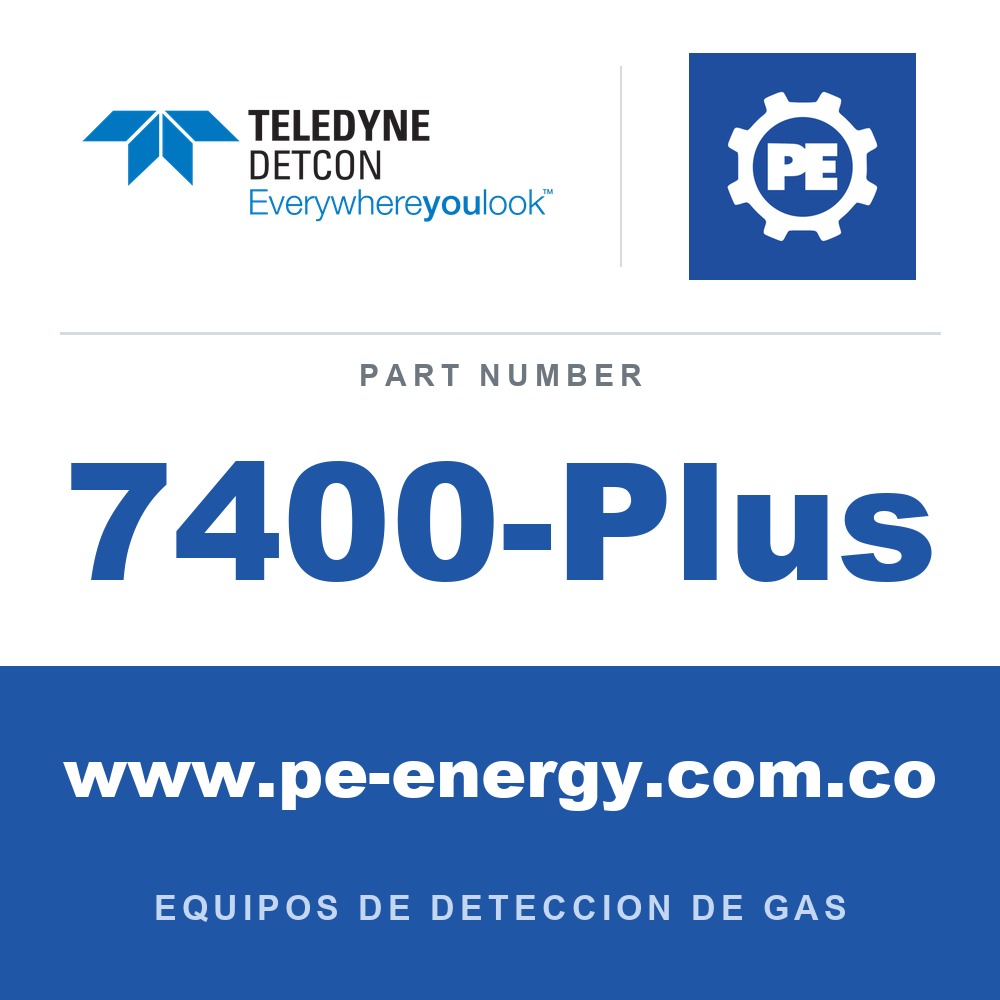 Detcon 7400-Plus - Teledyne Detcon 7400-Plus Controlador de detección de gas de cuatro canales, configurado bajo pedido (opciones de carcasa, fuente de alimentación, entrada, salid