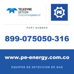 Detcon 899-075050-316 - Teledyne Detcon 899-075050-316 Adaptador de 3/4" NPT macho a 1/2" NPT hembra en acero inoxidable 316