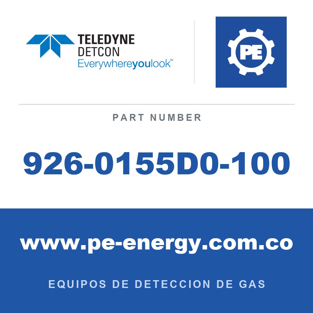 Detcon 926-0155D0-100 - Teledyne Detcon 926-0155D0-100 Módulo de control de transmisor enchufable (Modelo TP-624D)