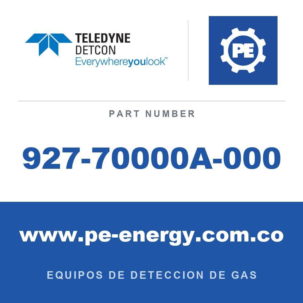 Detcon 927-70000A-000 - Teledyne Detcon 927-70000A-000 Módulo de alarma Detcon Model 700 (módulo de alarma remoto, RAM 700) con relés Form-C para la serie de sensores Model 700, al