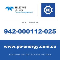 Detcon 942-000112-025 - Teledyne Detcon 942-000112-025 NH3, Amoníaco 25 ppm Aire