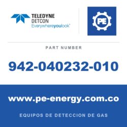 Detcon 942-040232-010 - Teledyne Detcon 942-040232-010 HCN, Cianuro de hidrógeno 10 ppm nitrógeno