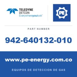 Detcon 942-640132-010 - Teledyne Detcon 942-640132-010 NO2, dióxido de nitrógeno 10 ppm aire