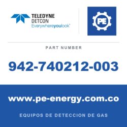 Detcon 942-740212-003 - Teledyne Detcon 942-740212-003 Cl2, cloro 3 ppm nitrógeno