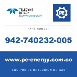 Detcon 942-740232-005 - Teledyne Detcon 942-740232-005 Cl2, cloro 5 ppm nitrógeno