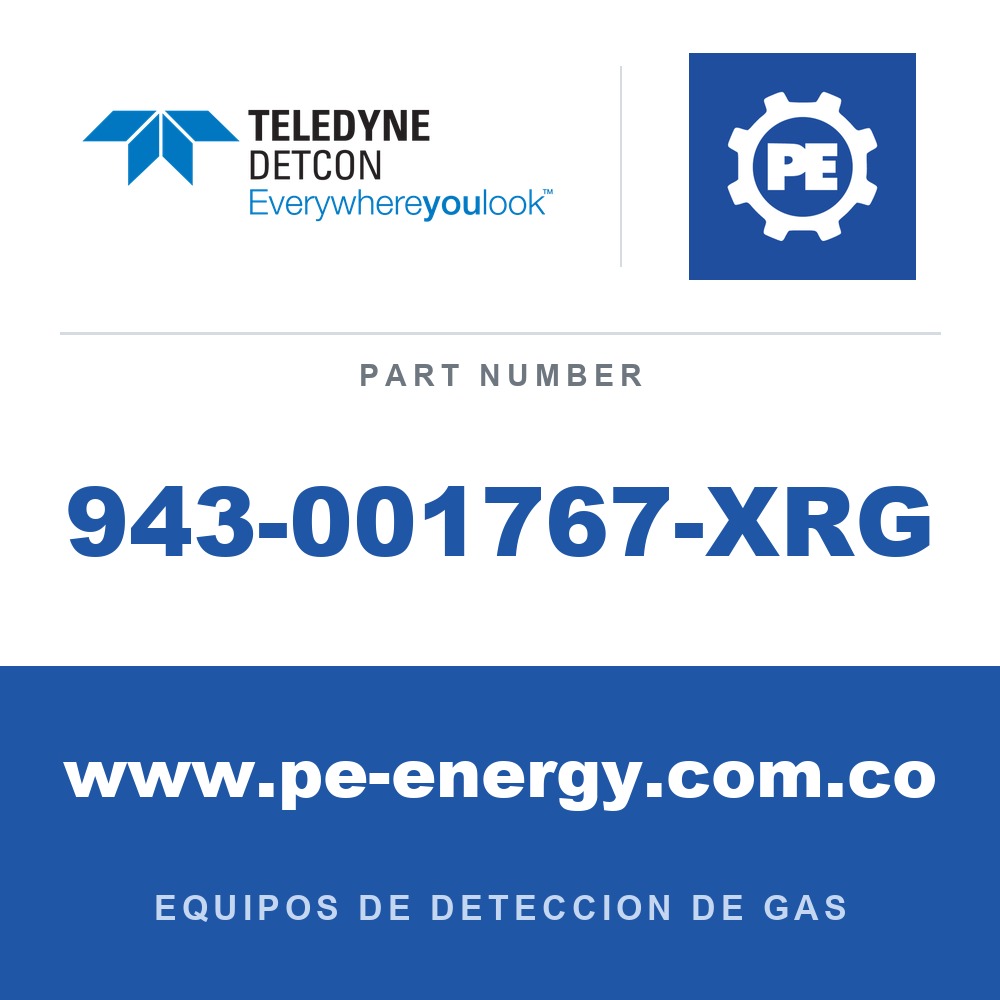 Detcon 943-001767-XRG - Teledyne Detcon 943-001767-XRG GMI acero inoxidable 1
