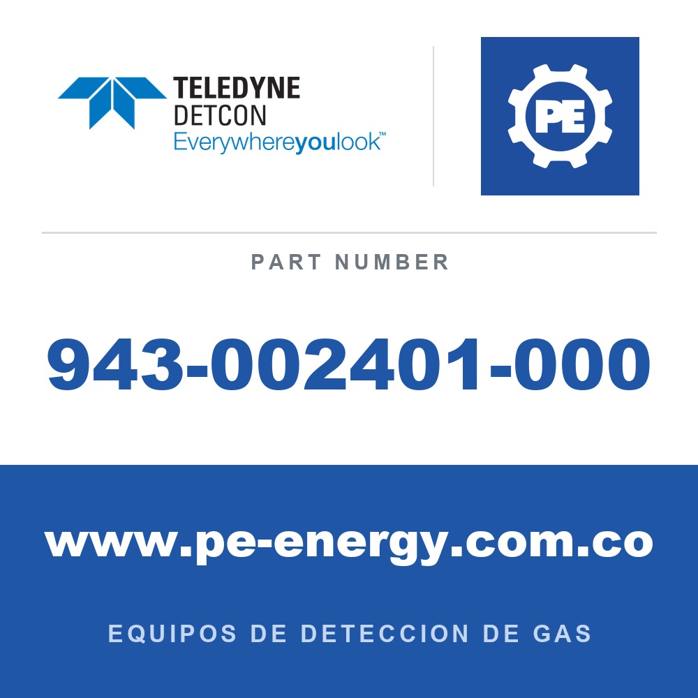 Detcon 943-002401-000 - Teledyne Detcon 943-002401-000 Adaptador de calibración, Detcon Model 200