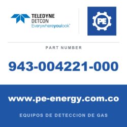 Detcon 943-004221-000 - Teledyne Detcon 943-004221-000 Placa de montaje de sensor para tubería de 2"
