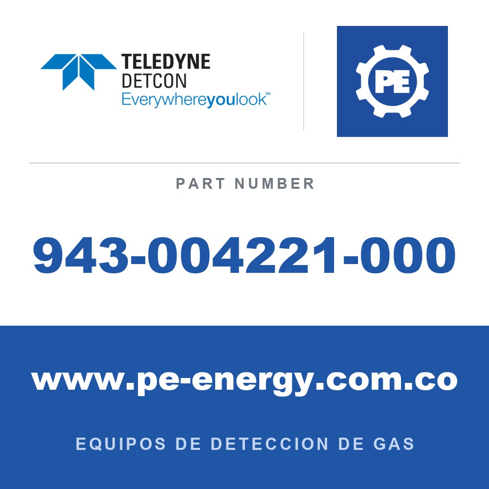 Detcon 943-004221-000 - Teledyne Detcon 943-004221-000 Placa de montaje de sensor para tubería de 2"