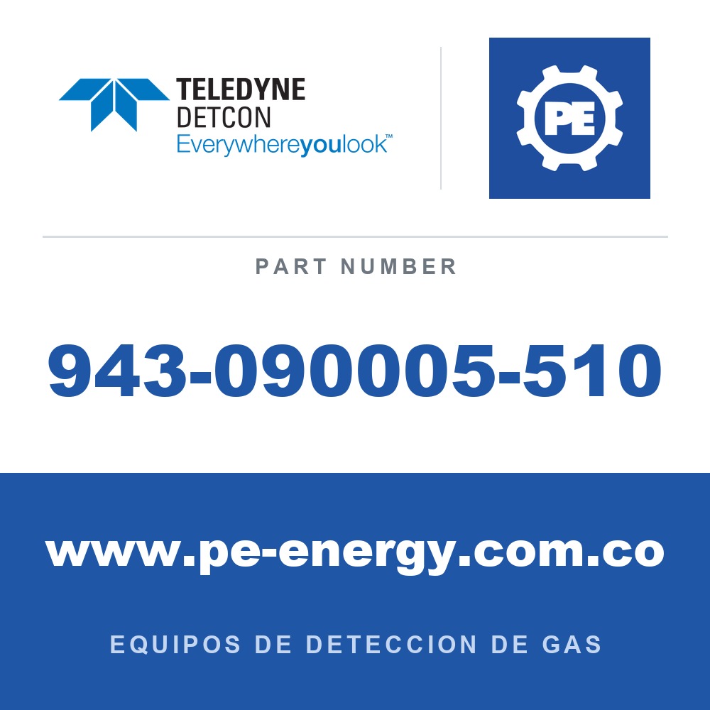 Detcon 943-090005-510 - Teledyne Detcon 943-090005-510 Regulador de flujo fijo, 500 mL/min (0