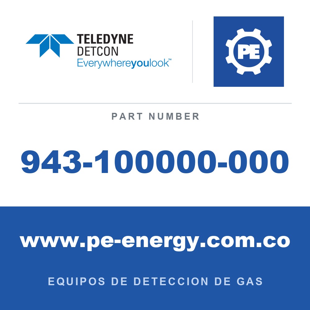 Detcon 943-100000-000 - Teledyne Detcon 943-100000-000 Kit de gas de span completo con regulador de flujo fijo de 1 litro, 6 pies de manguera, humidificador, funda de calibración/p