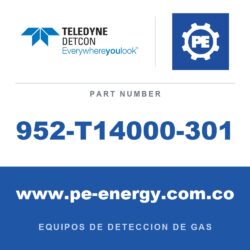 Detcon 952-T14000-301 - Teledyne Detcon 952-T14000-301 Analizador Model 1000, canal único, 3% CO2 por volumen