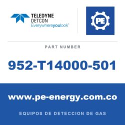 Detcon 952-T14000-501 - Teledyne Detcon 952-T14000-501 Analizador Model 1000, canal único, 5% CO2 por volumen