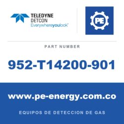 Detcon 952-T14200-901 - Teledyne Detcon 952-T14200-901 Analizador Model 1000, canal único, 100% CO2 por vol.