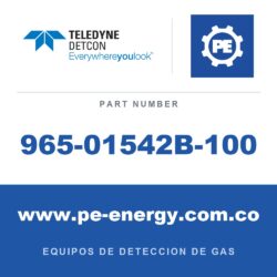 Detcon 965-01542B-100 - Teledyne Detcon 965-01542B-100 Ensamblaje de sensor H2S MOS de estado sólido TP-524D-316SS en condulet de acero inoxidable